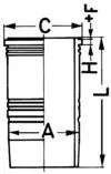 KOLBENSCHMIDT Mercedes-Benz Cylinder Liner 89396110