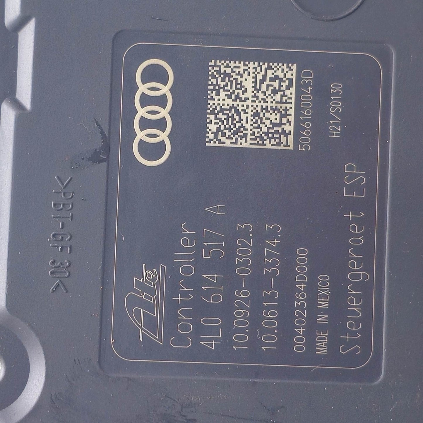 2007-2008 Audi Q7 Anti Lock ABS Brake Pump Assembly 4L0614517A