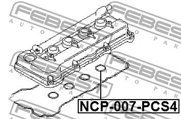 FEBEST 2014 Nissan Rogue Seal Ring Spark Plug Tube Kit NCP-007-PCS4