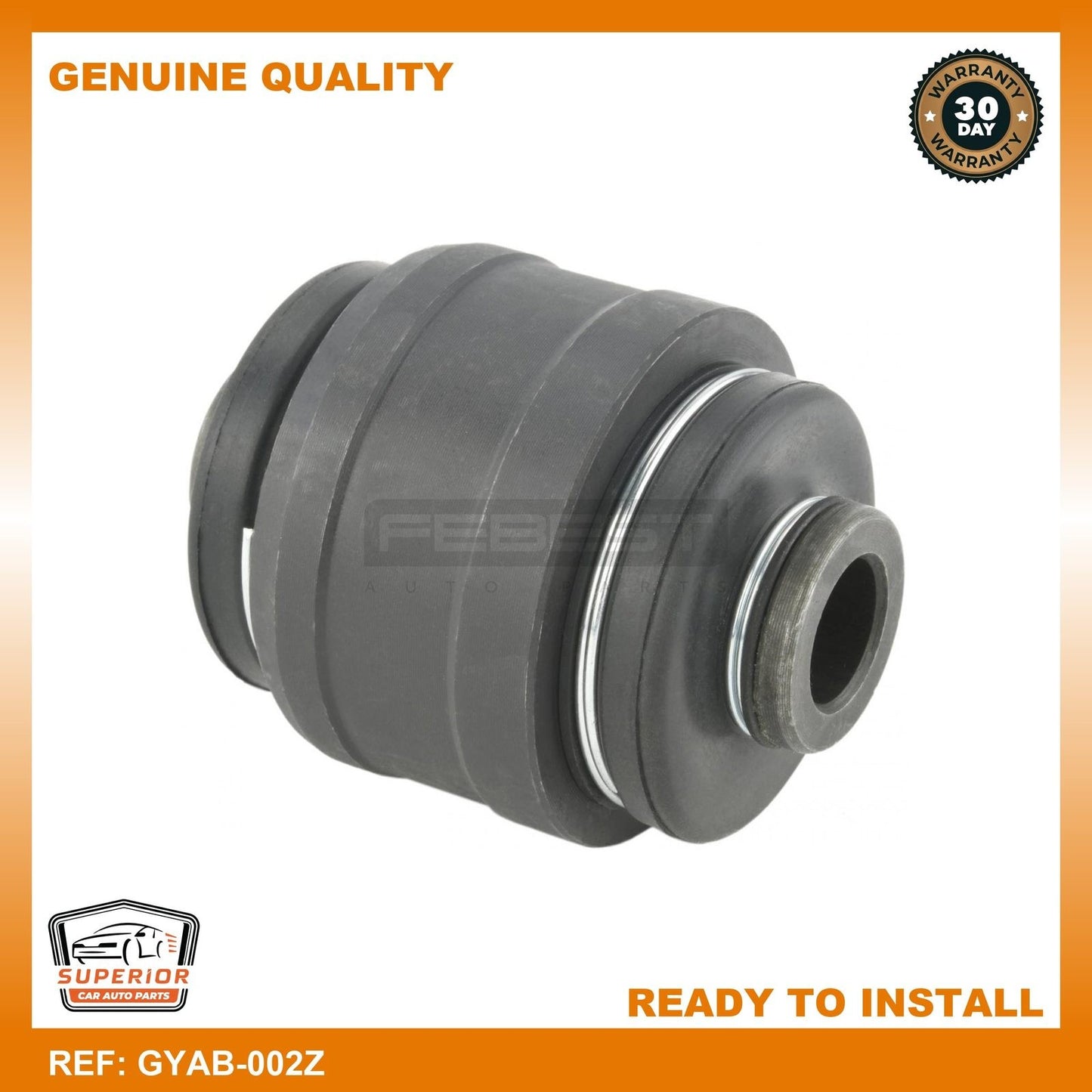 Febest GEELY 4086006400 Rear Trailing Rod Bushing GYAB-002Z
