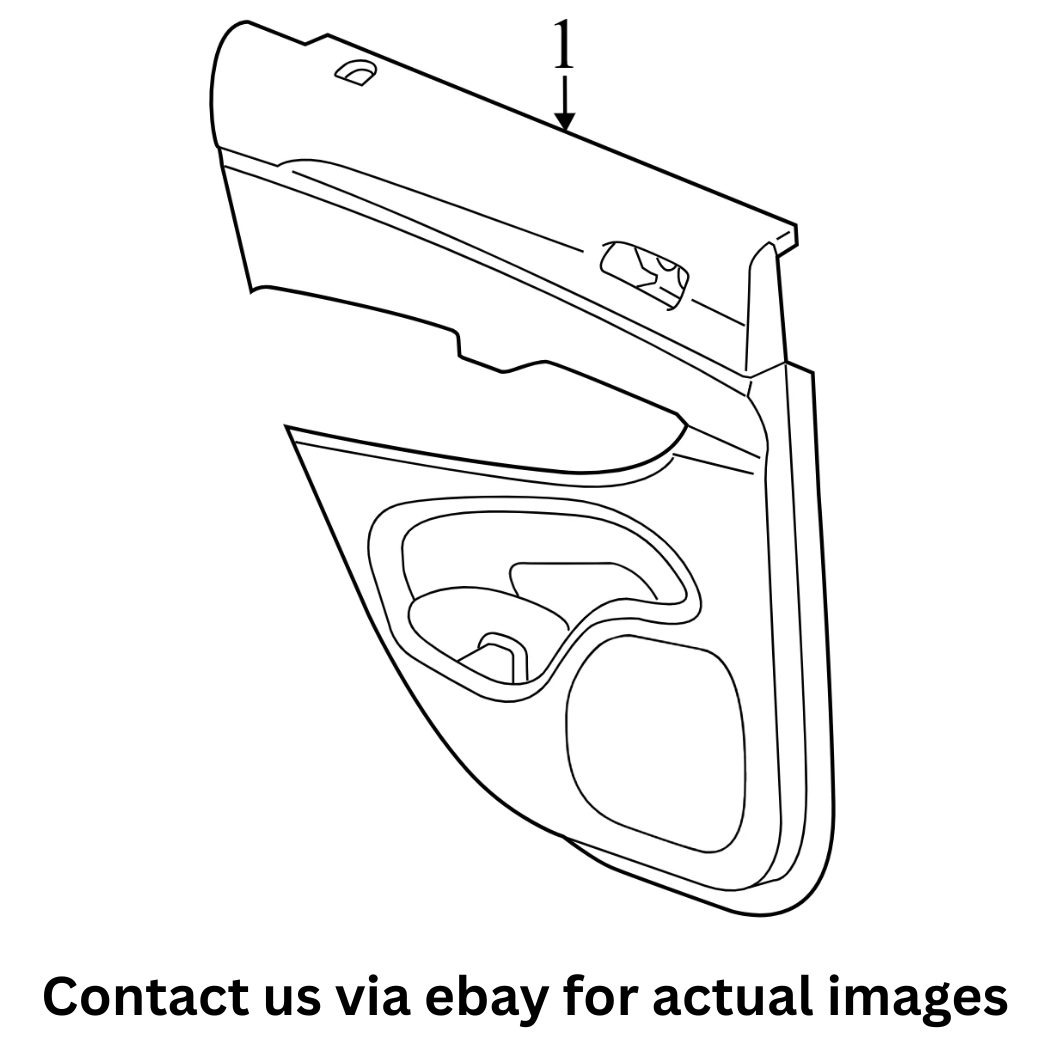 2015 Jeep Grand Cherokee Door Interior Trim Panel Used OEM 1UF961X9AE