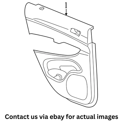 2015 Jeep Grand Cherokee Door Interior Trim Panel Used OEM 1UF961X9AE
