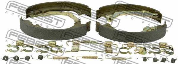 FEBEST Land Rover Shoe Kit, Rear Brake 2902-DIVR