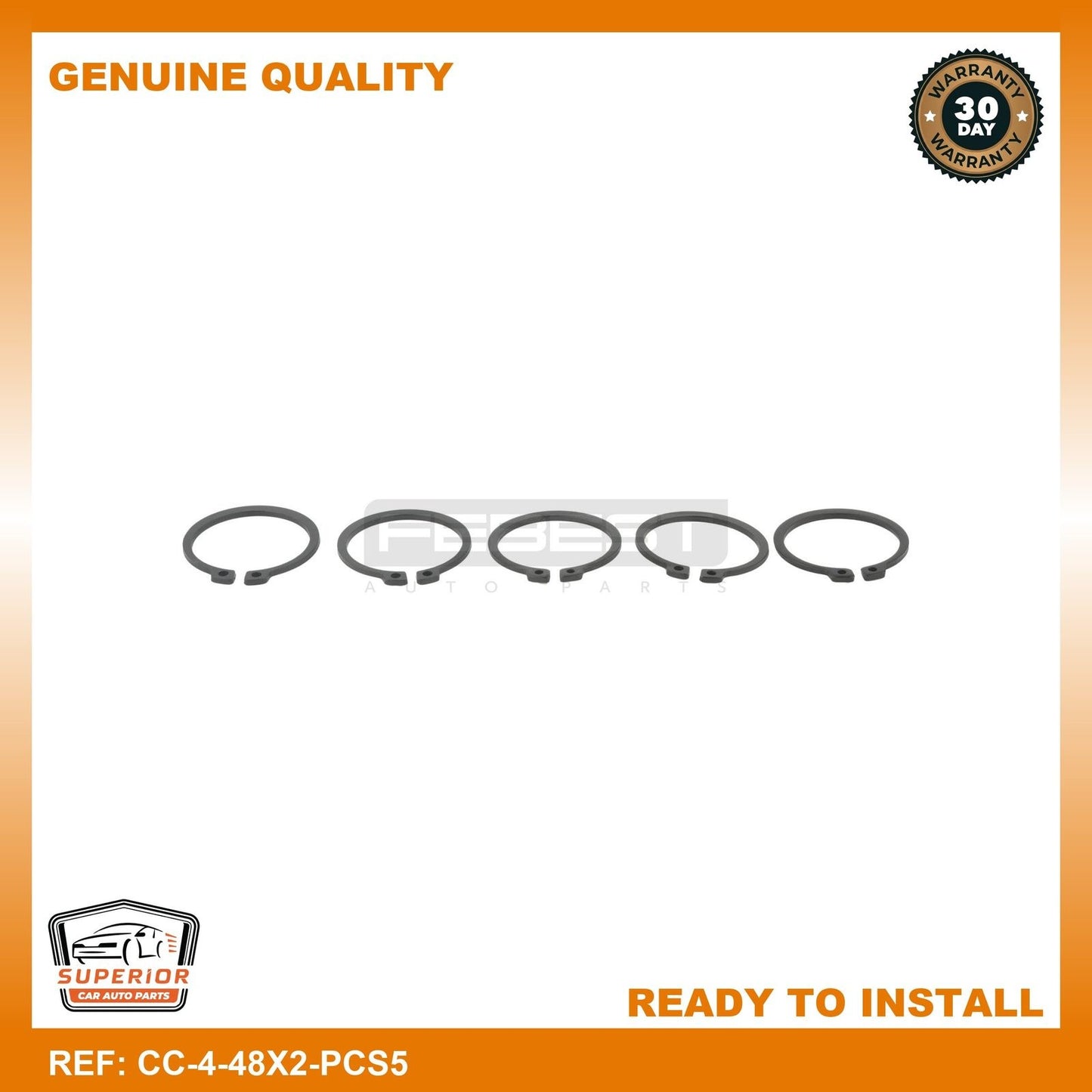 FEBEST 2007-2013 Volvo C30 Retaining Ring CC-4-48X2-PCS5
