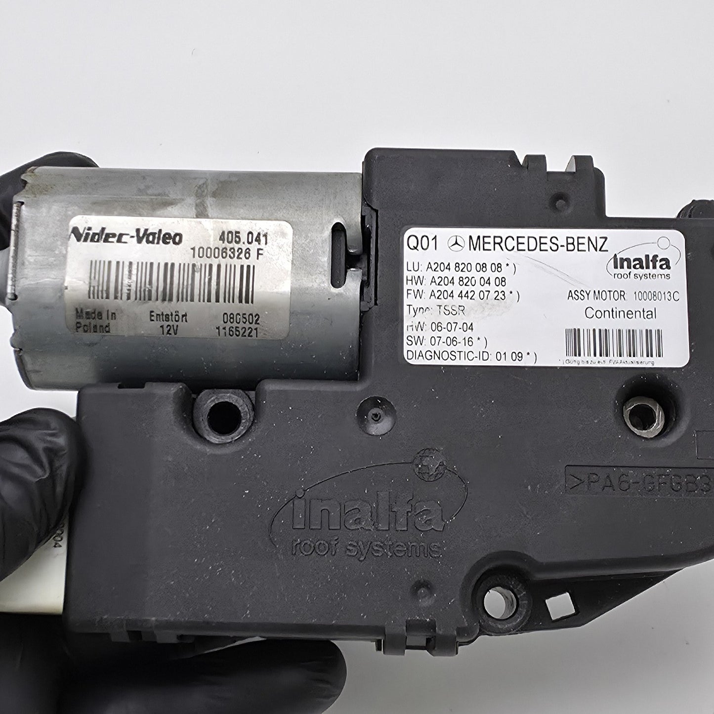 2007-2013 Mercedes-Benz GLK Sunroof Motor A2048200808