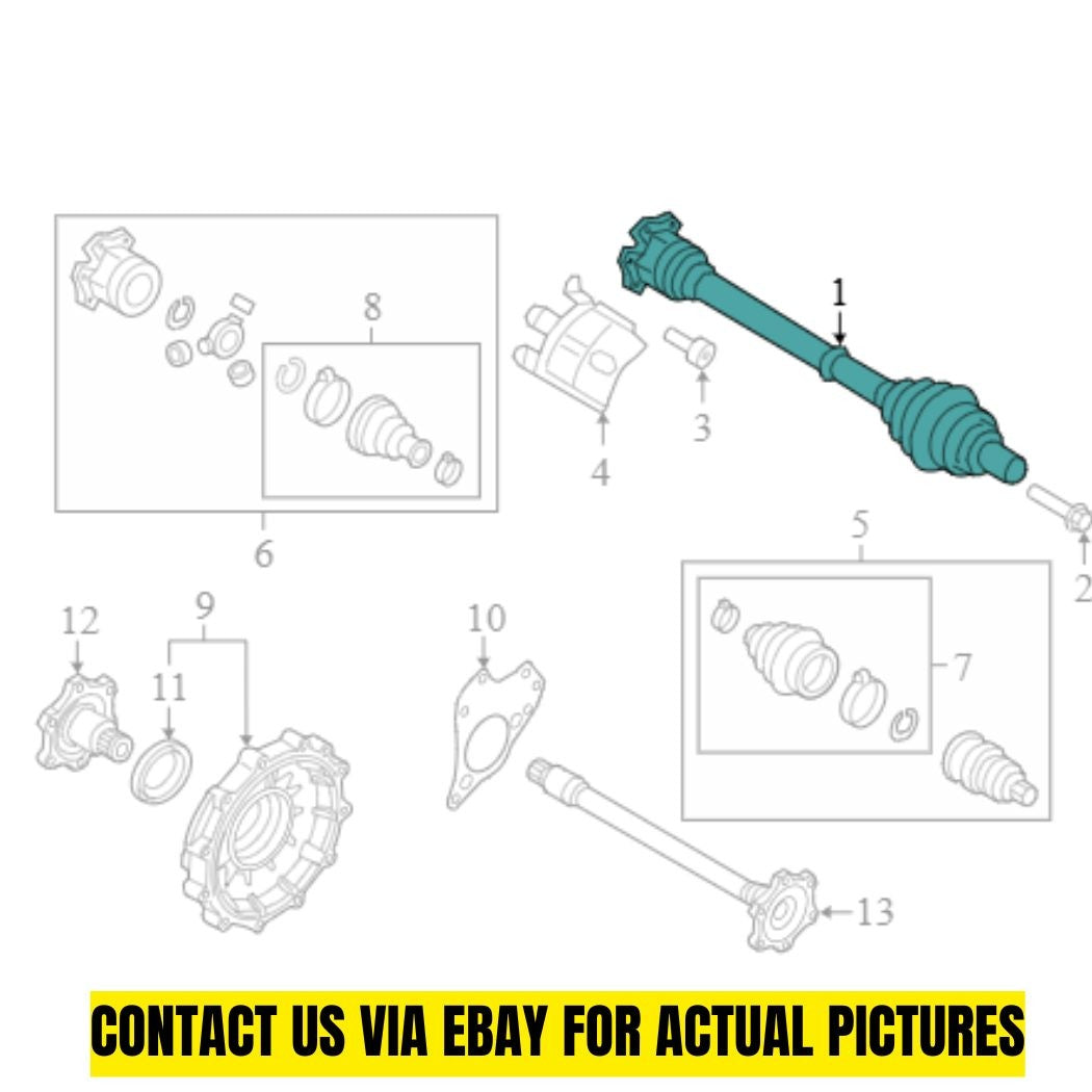 Audi 2009-2012 Q5 Cv Axle Assembly 8R0407271B