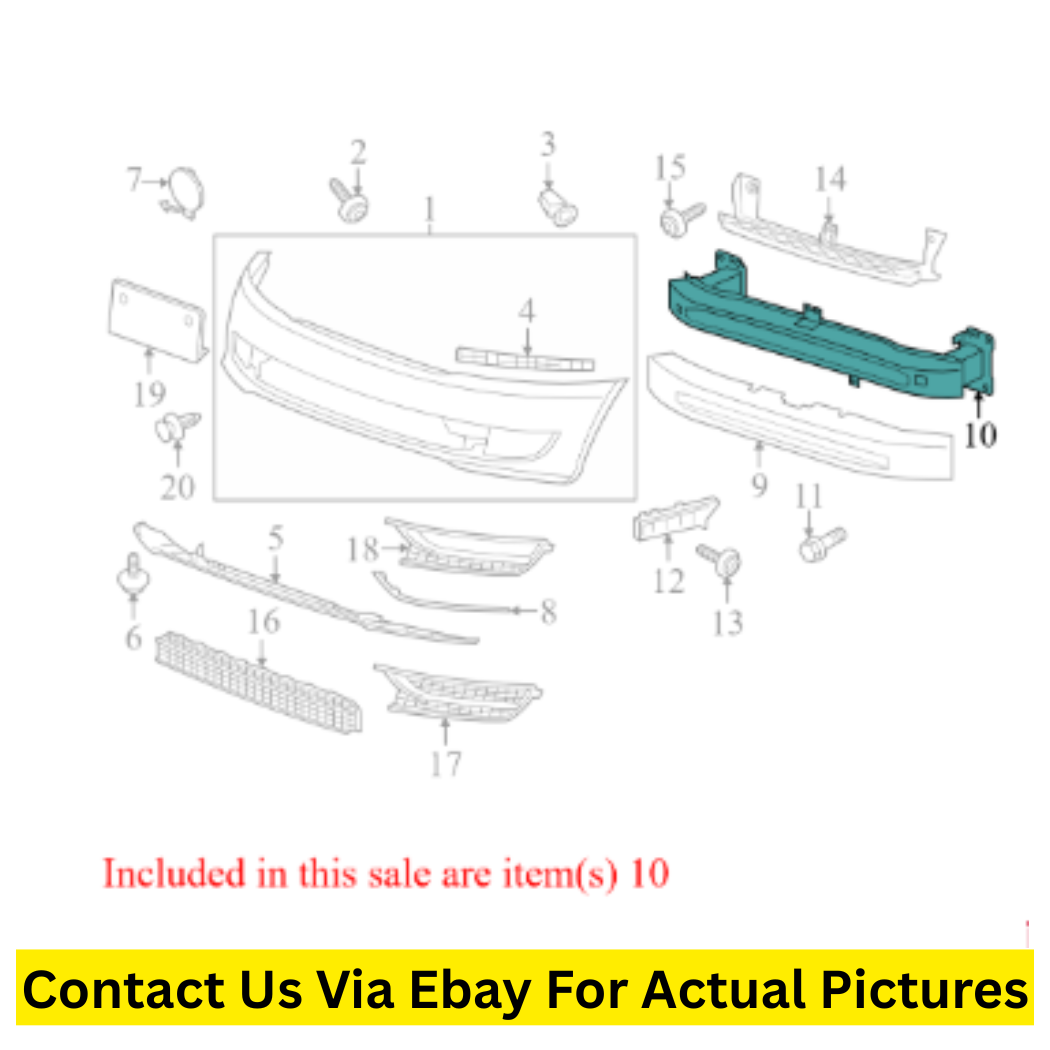 2014 Volkswagen Passat Bumper Impact Bar Used OEM 561807109