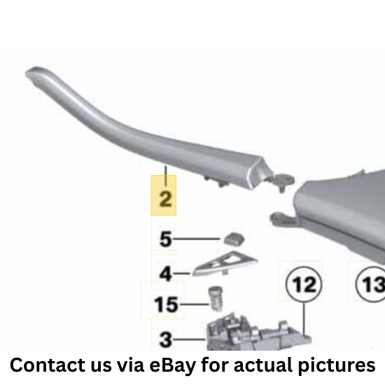 2011-2016 BMW 520i Centre Console Clamp Used OEM 51169206794