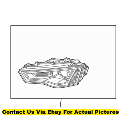 2013 Audi A4 Quattro Xenon Headlight Left Used OEM 8K0941043E