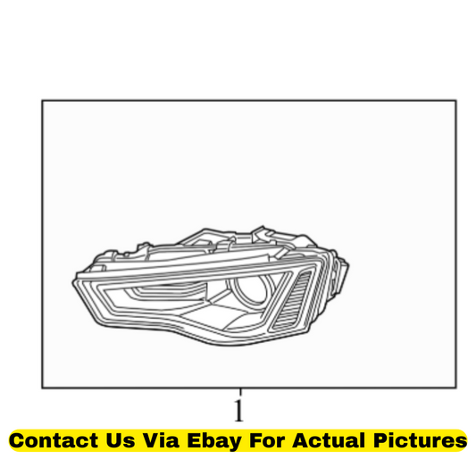2013 Audi A4 Quattro Xenon Headlight Left Used OEM 8K0941043E