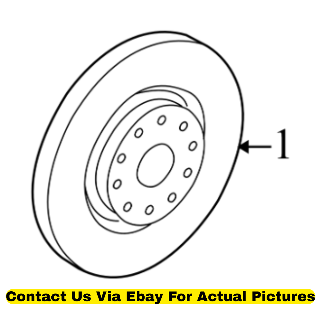 2012 Volkswagen CC Front Brake Rotor Set of 2 Used OEM 5Q0615301F