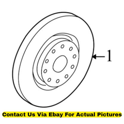 2012 Volkswagen CC Front Brake Rotor Set of 2 Used OEM 5Q0615301F