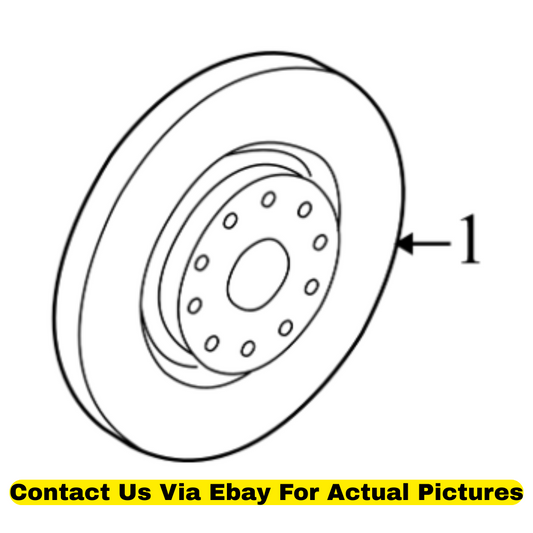 2012 Volkswagen CC Front Brake Rotor Set of 2 Used OEM 5Q0615301F