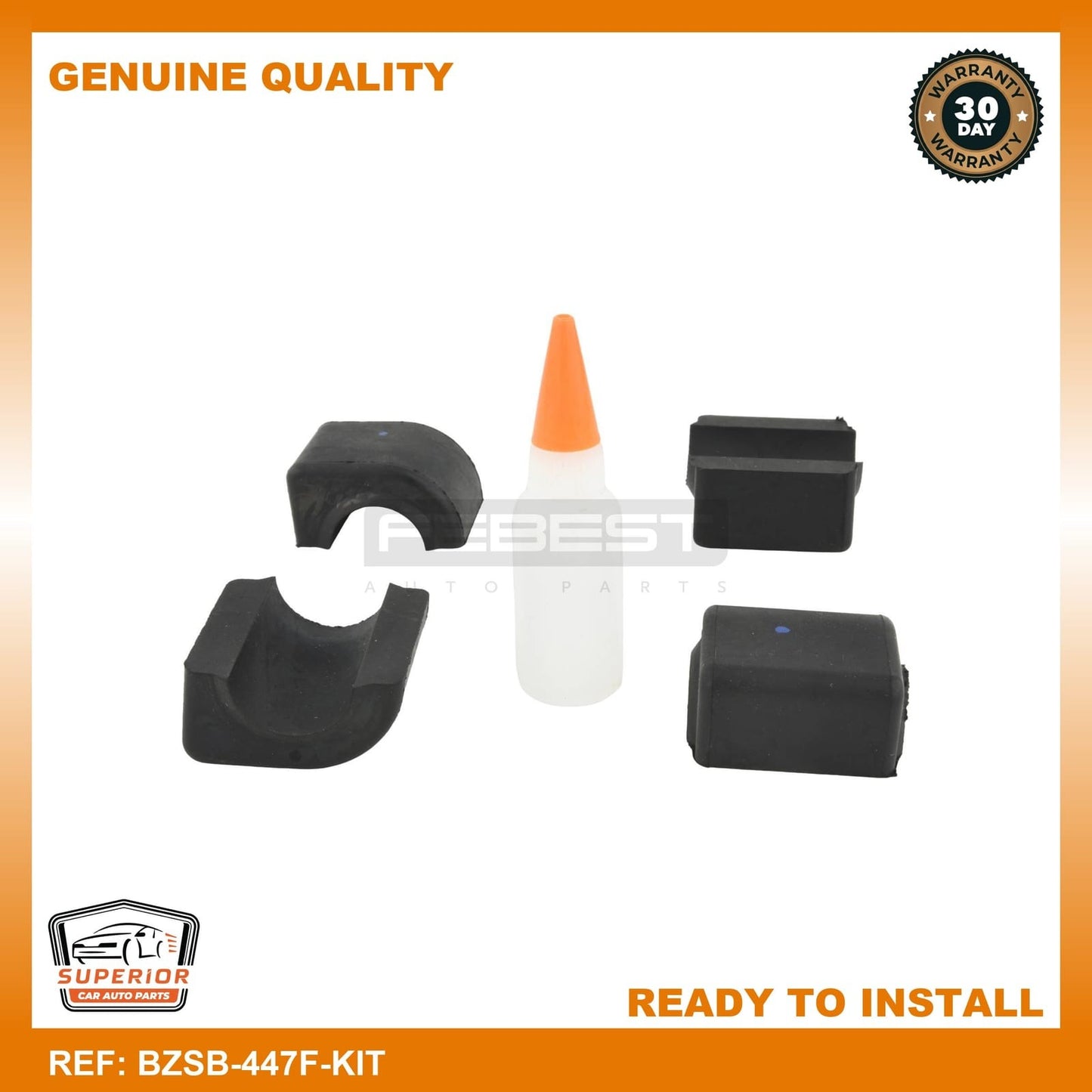 FEBEST Mercedes-Benz Front Stabilizer Bar Bush Kit BZSB-447F-KIT