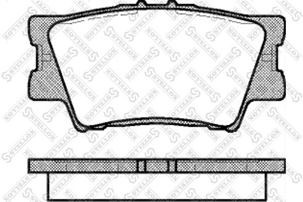 STELLOX TOYOTA PAD KIT, DISC BRAKE, REAR - 04466-06100