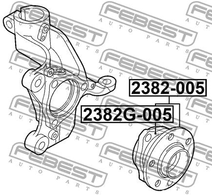 FEBEST 2016 Audi A3 Front Wheel Hub 2382-005