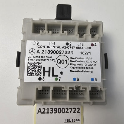 2015-2021 Mercedes E-Class T-Model (S213) Rear Door Control Module A2139002722