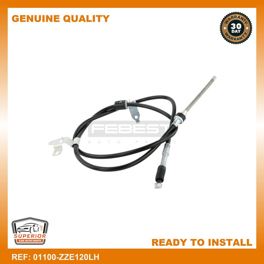 Febest 2001-2007 Toyota Corolla Parking Brake Cable 01100-ZZE120LH