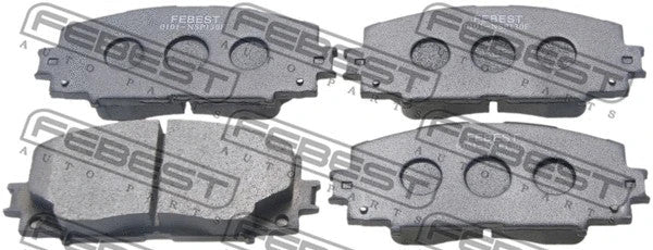 Febest 2011-2020 Toyota Yaris Pad Kit Disc Brake Front 0101-NSP130F