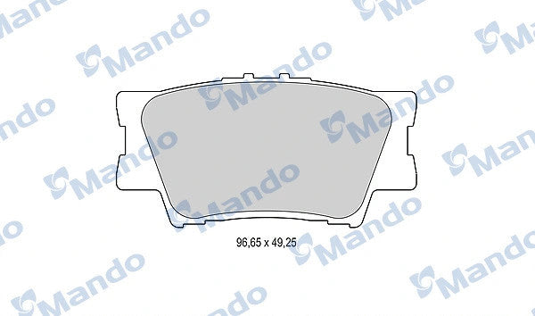 MANDO 2006-2018 Toyota RAV4 Rear Brake Pad Set MBF015876