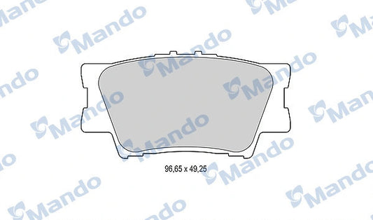 MANDO 2006-2018 Toyota RAV4 Rear Brake Pad Set MBF015876