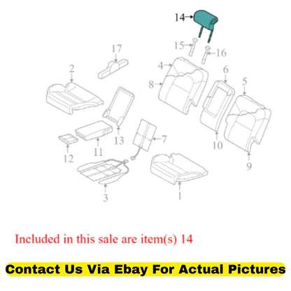 2012 Audi Q5 Rear Headrest Set of 3 Used OEM 8R0885973C38M