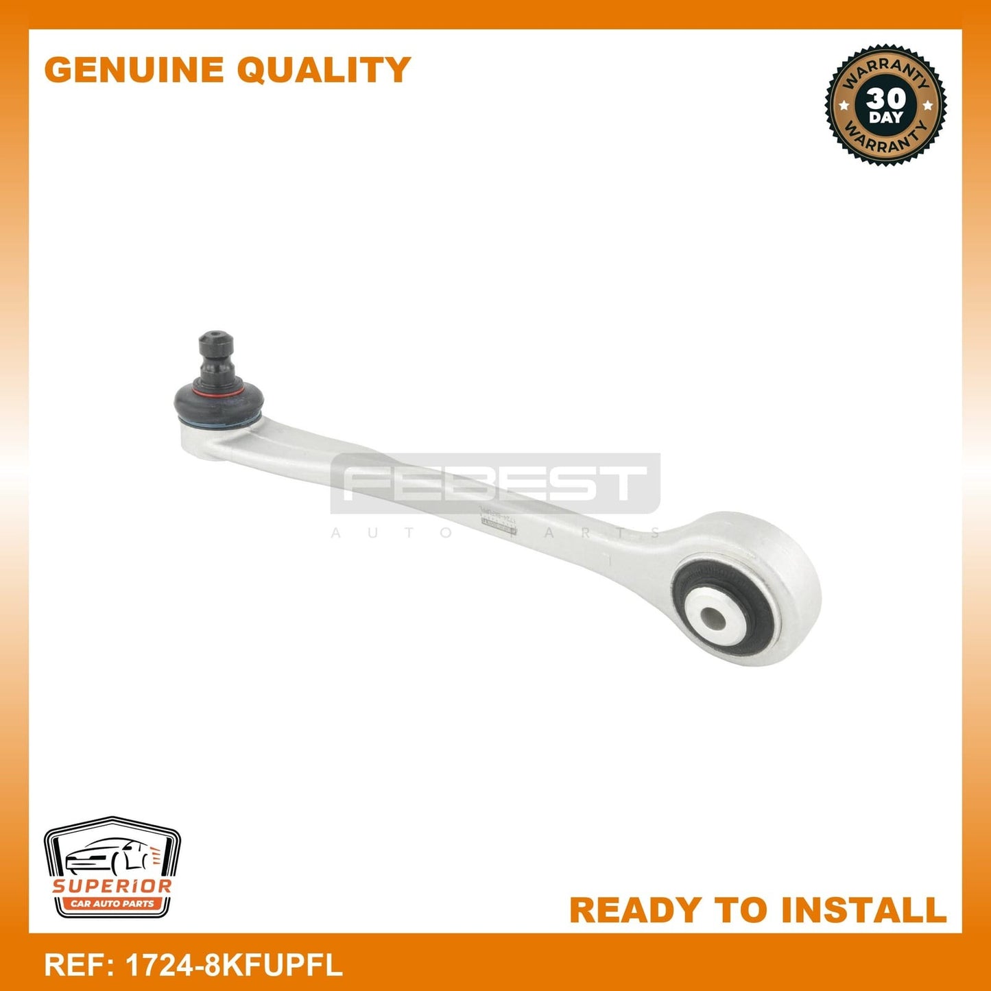 FEBEST 2008-2016 Audi A5 Left Upper Front Arm 1724-8KFUPFL