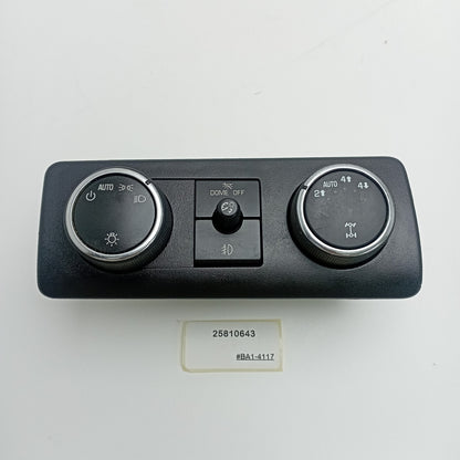 2007-2014 GMC Sierra Headlamp Switch Trim Plate 25810643