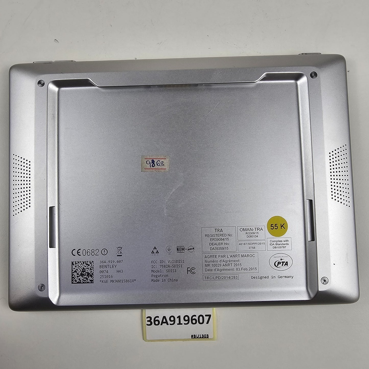 2015-2020 Bentley Bentayga Display Unit 36A919607