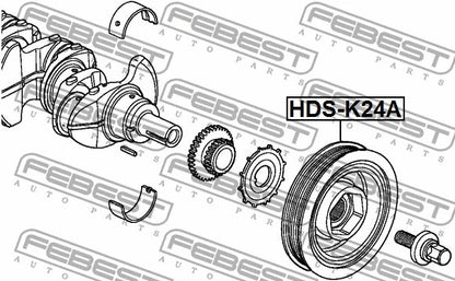 FEBEST 2009-2017 Honda CR-V Crankshaft Pulley K24A HDS-K24A