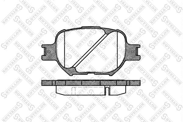 STELLOX 2001-2007 Toyota RAV4 Front Disc Brake Pad Kit 044651A010