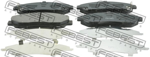 FEBEST 2007-2013 Acura MDX Disc Brake Pad Set Front 0301-YD2F