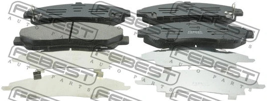 FEBEST 2007-2013 Acura MDX Disc Brake Pad Set Front 0301-YD2F