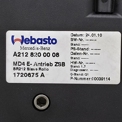 2009-2016 Mercedes-Benz E-Class Sunroof Motor A2128200008