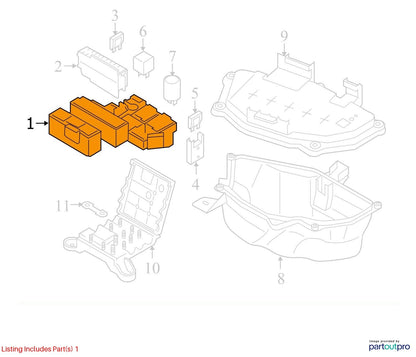2014 Audi A6 Relay Plate/Fuse Box Mount OEM 4G1937503