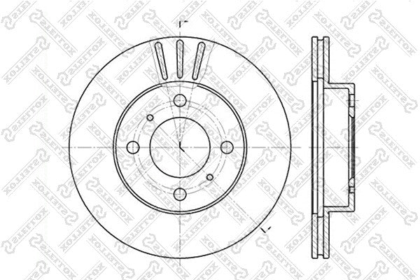 STELLOX MITSUBISHI DISC,FR BRAKE - MB699282