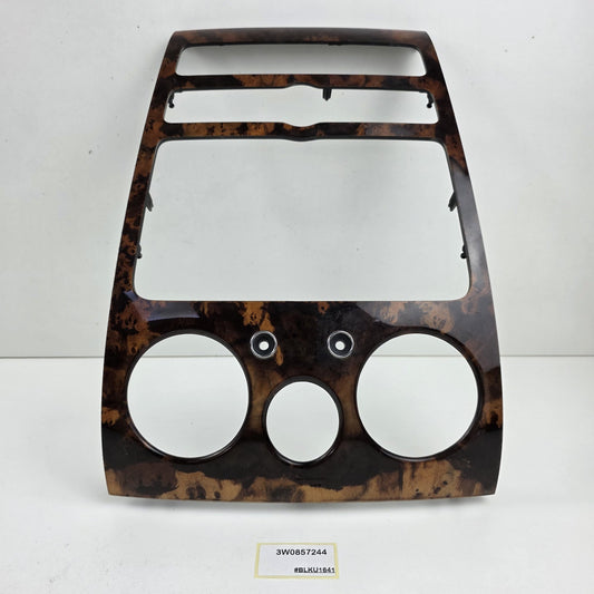 2004-2011 Bentley Continental GT Center Dash Wood Trim Panel 3W0857244