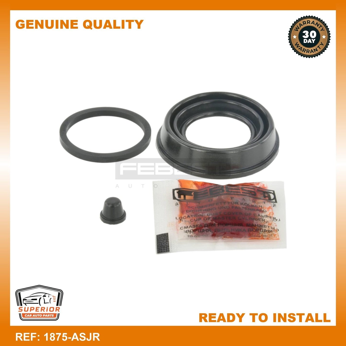 FEBEST General Motors Repair Kit, Brake Caliper 1875-ASJR