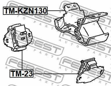 Febest 1984-1995 Toyota 4Runner Rear Engine Mount TM-KZN130