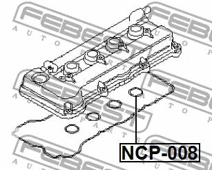 FEBEST 2002-2015 Nissan X-Trail Seal Ring Spark Plug Tube NCP-008