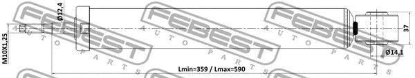 FEBEST VAG Rear Shock Absorber 23110-002R