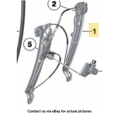 2013 BMW 520i F10 Front Right Window Regulator Used OEM 51337182132