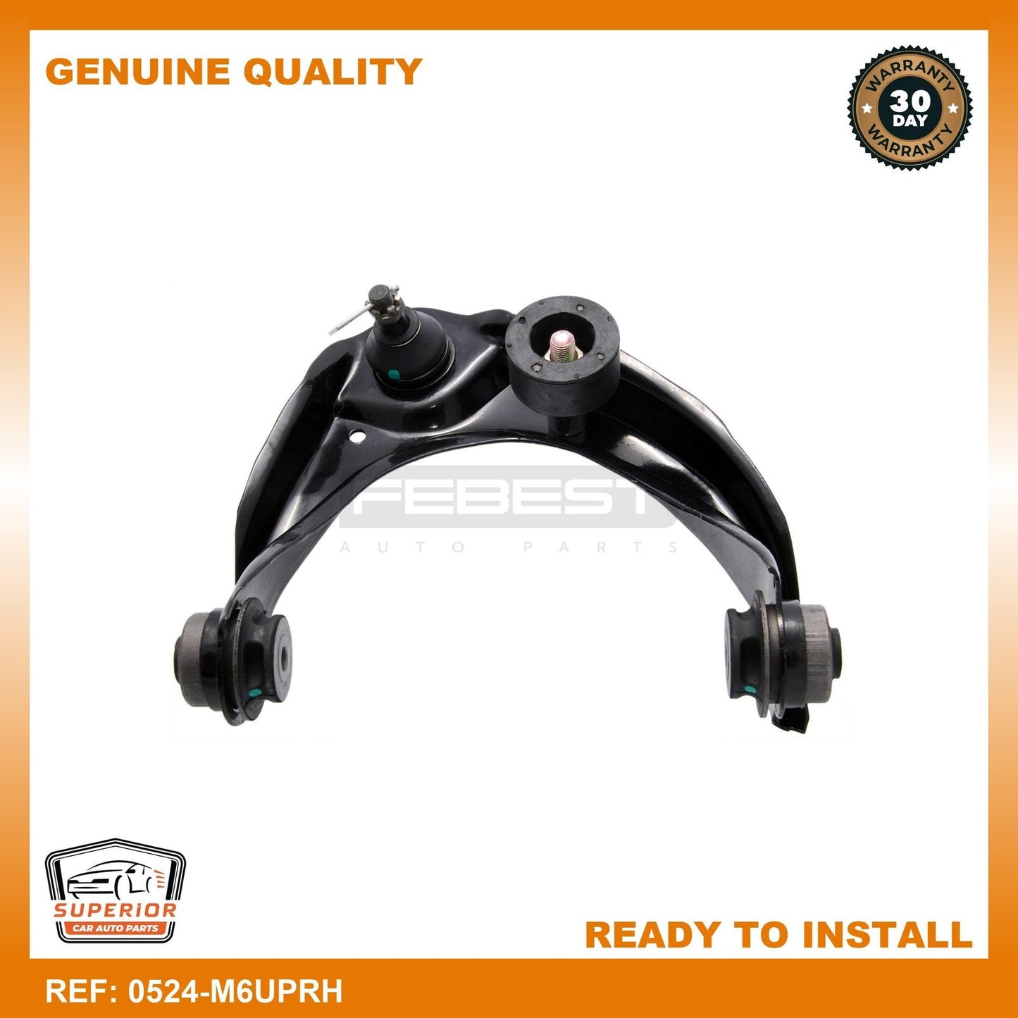 FEBEST 2006-2012 Ford Fusion Right Upper Front Arm 0524-M6UPRH