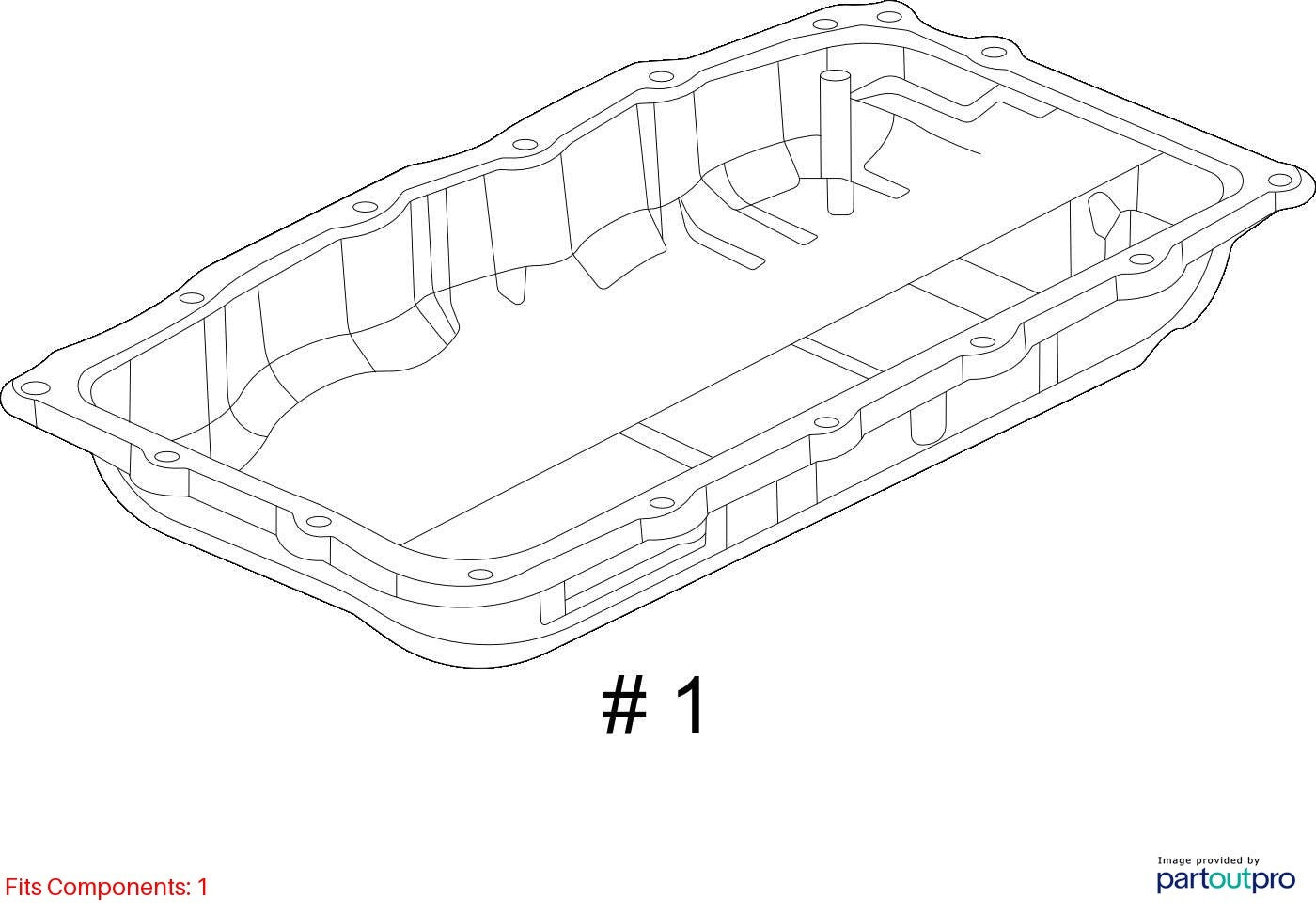2018 Cadillac CTS Automatic Transmission Fluid Pan Used OEM 24272926
