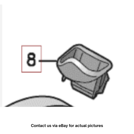 2014 Audi A6 Centre Seat‑Belt Guide Cover Used OEM 8K0857763