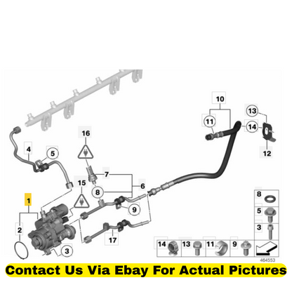 2012 BMW X6 High‑Pressure Fuel Pump Used OEM 13517616170