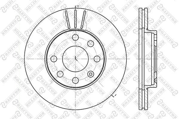 STELLOX 2006-2011 Chevrolet Aveo Brake Disc 0569014