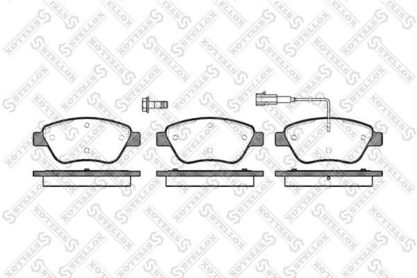 STELLOX 2007-2019 Fiat 500 Brake Pad Set Disc Brake 71752983