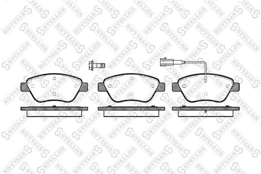 STELLOX 2007-2019 Fiat 500 Brake Pad Set Disc Brake 71752983