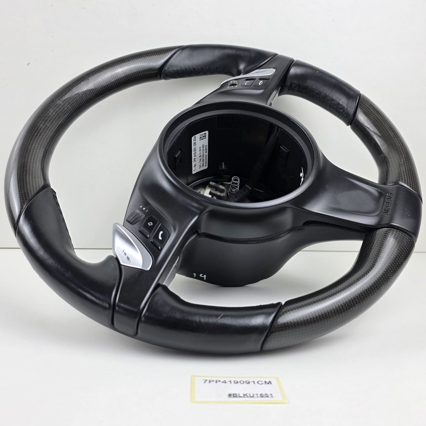 2010-2016 Porsche Cayenne Carbon Multifunction Steering Wheel 7PP419091CM